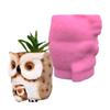Mother and Son Cat Owl Silicone Mold Flower Epoxy Resin Casting Mold Succulent Vase Cement Mold Candle Holder Mold