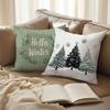 Christmas Pillow Covers: Vintage Truck, Merry Christmas, Hello Winter, and Snowy Trees Sofa Room Cushion Cover Home Decoration