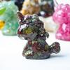 Unicorn Resin Figurine With Handcrafted Crystal Texture For Home Decor And Giftgiving