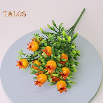 False Fruit Realistic Decorative Non-fading Attractive Artificial Orange Lemon Tree with Green Leave Branch Home Supplies