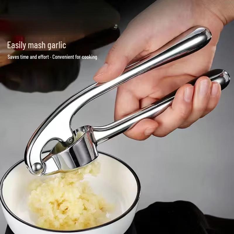 

LISM Chrome Teardrop Manual Garlic Press Set