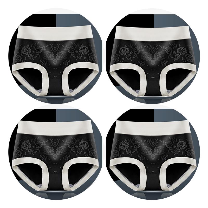 

Удобное женское нижнее белье большого размера со средней талией, дышащие антибактериальные сексуальные кружевные трусы из чистого хлопка для женщин L