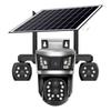 V380 Solar-Powered 4G WiFi Outdoor HD Panoramic Camera with Three-Eye Zoom