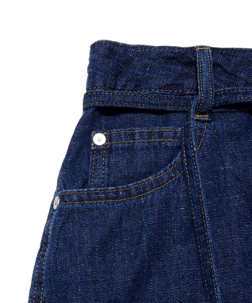 LEE Women Linen Midi Denim Skirt Indigo Medium