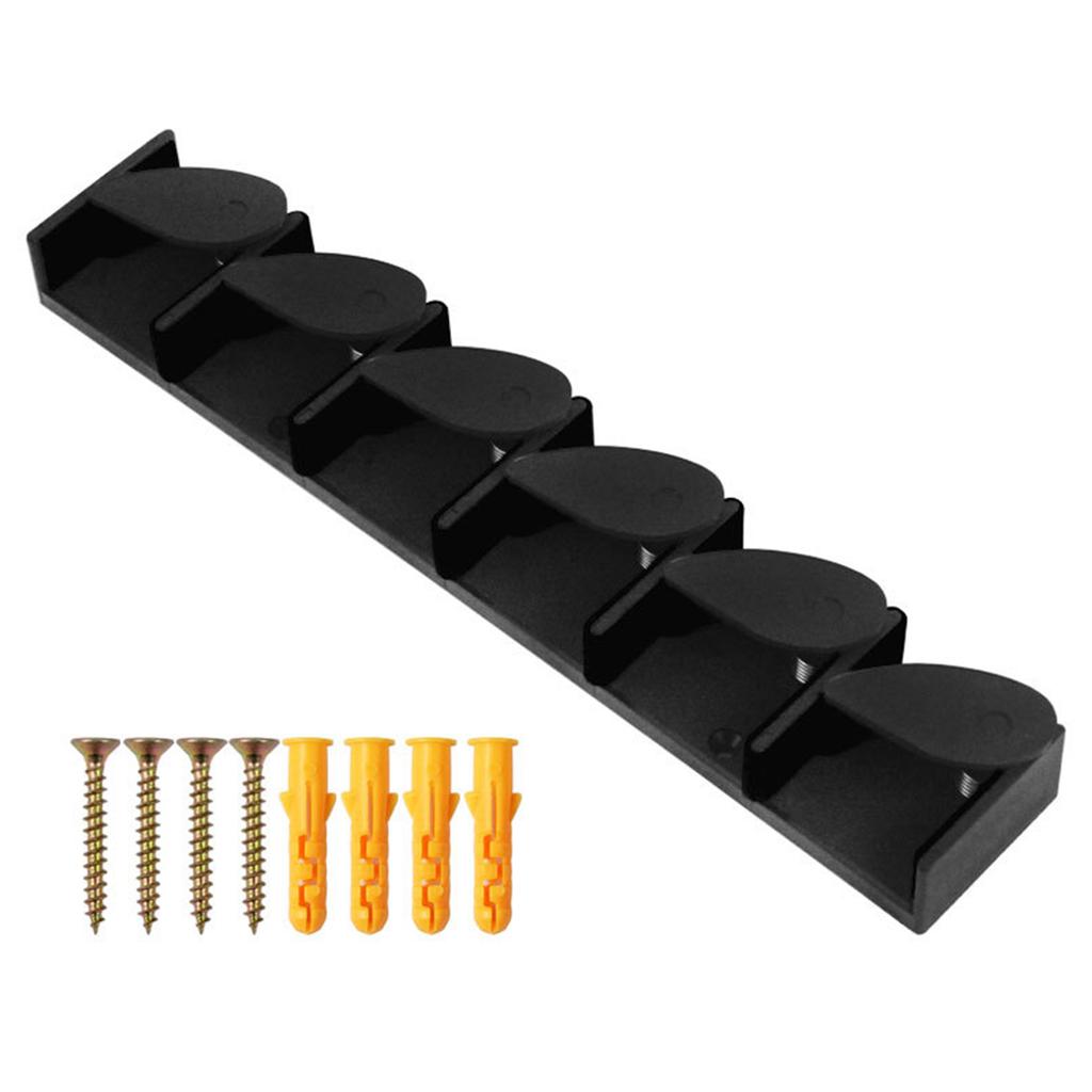 Fishing Rod Holder Wall Mounted Fishing Pole Storage Holder Rack for 6 Rods