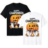 Halloween Happy Campoween Camping Ghost Pumpkin RV Graphic T‑Shirt SIZE S‑5XL