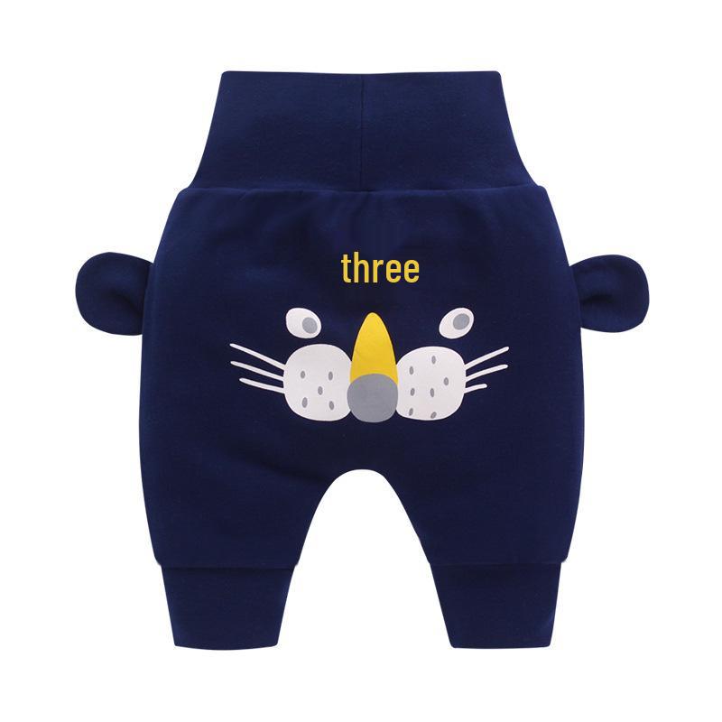 Infant High-Waist Belly Protection Pants: Spring & Autumn Style for Boys & Girls