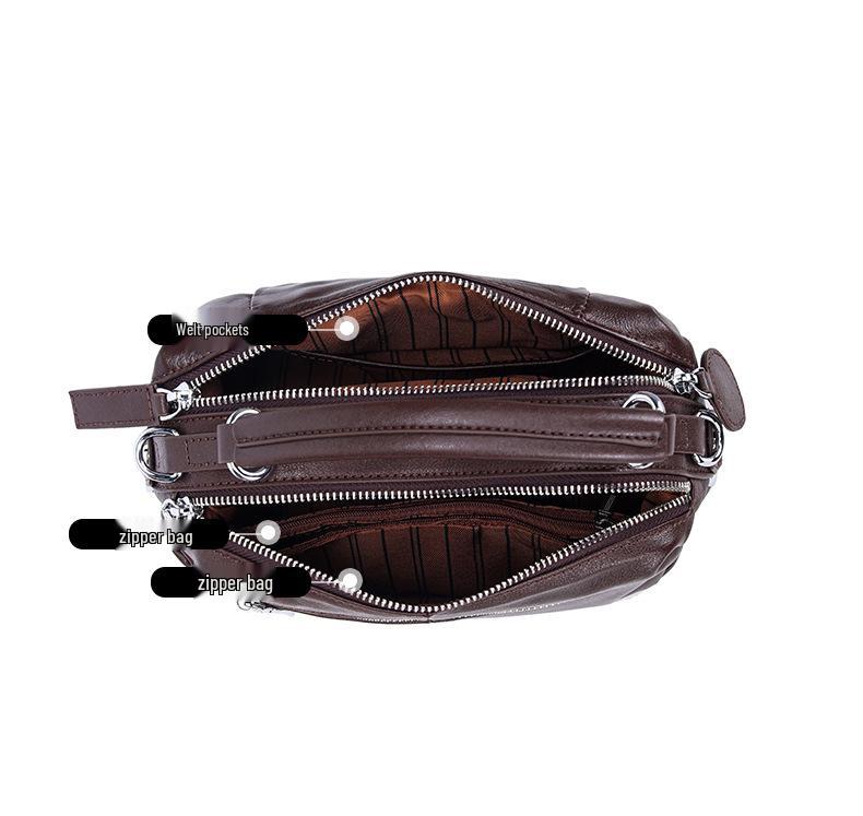 2025 Luxury Leather Women's Retro Shoulder Crossbody Bag