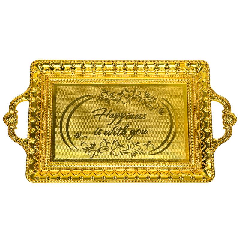 Luxury Fruit Tray - Elegant European-style Gold Decorative Bowl for Home & Party