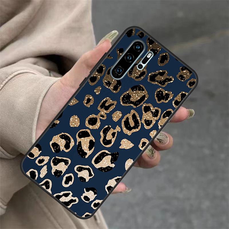 Leopard Print Black Cheetah Pattern For Huawei Nova 11i 8i 7i 3i Nova 9 10 SE 5T Y60 Y70 Y90 Y91 Y61 P20 P30 P40 Lite Pro Case