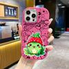 Phone Case: 2D flat, fits iPhone 18, 17, 16, 15, 14, 13 Pro protective cases, strawberry hat little frog, perfect holiday gift for Christmas and Hallo