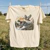Retro Fliehende Stockente Shirt, Vintage Wasservogel Jagd Grafik T-Shirt, Comfort Colors® Feuchtgebiet Natur Oberteil, Vogeljäger Geschenk für Papa Opa
