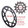 520 13T 48T Motorcycle Front Rear Sprocket Gear Wheel Cam for Kawasaki KX250 2004-2005 for Suzuki RM-Z250 K4,K5,K6
