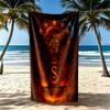 Galatasaray Lion's Roar Beach Towel Super Soft Microfiber Quickdry Fabric Comfortable Lightweight