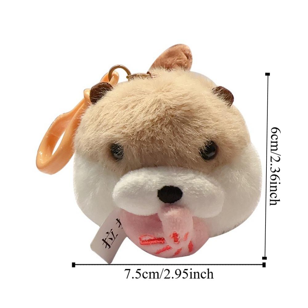 Soft Doll Tail Wagging Keychain Penguin Pig Doll Pullback Rope Keyring  Children Gift