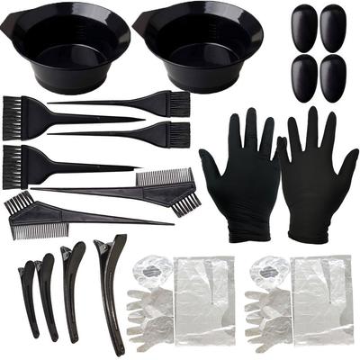 Set de instrumente pentru vopsirea părului Salon de acasă Perie pentru vopsirea părului Cremă pentru vopsirea părului Bol Perie de colorat Pieptene Agrafe pentru urechi Seturi de peleri pentru vopsit