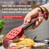 In Stock Silica Gel Food Clip Thickened Stainless Steel Food Tong Outdoor BBQ Clamp Buffet Bread Steak Barbecue Clip