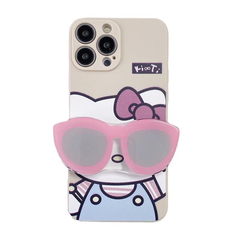 KT cat applies to Transsion TECNO sunglasses holder mobile phone case crayon Xiaoxin SPARK 20PRO personalized cartoon