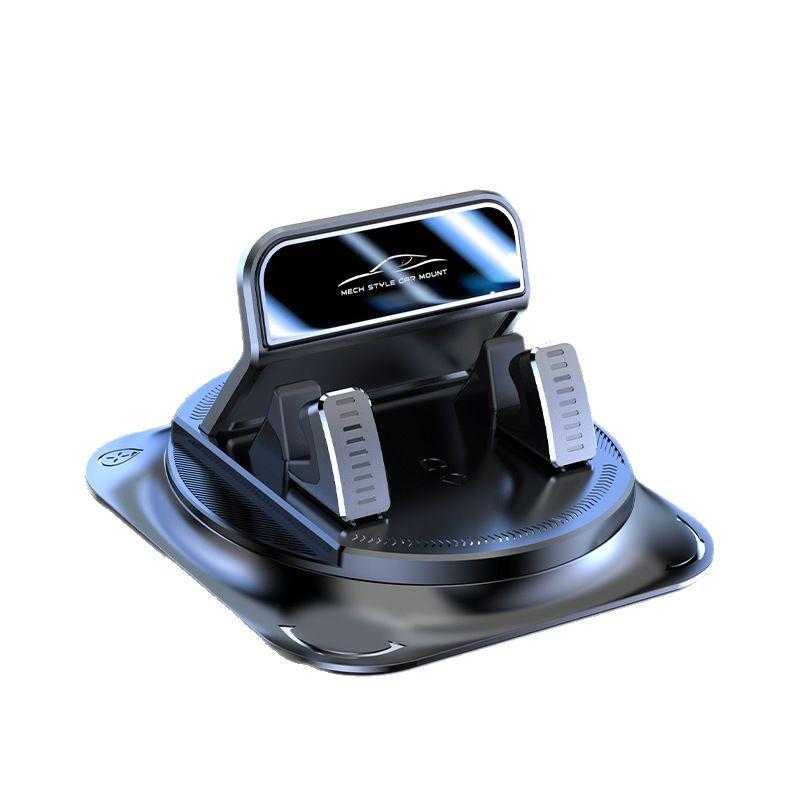 Shockproof Rotating Car Phone Holder with Large Non-slip Base & Emblem