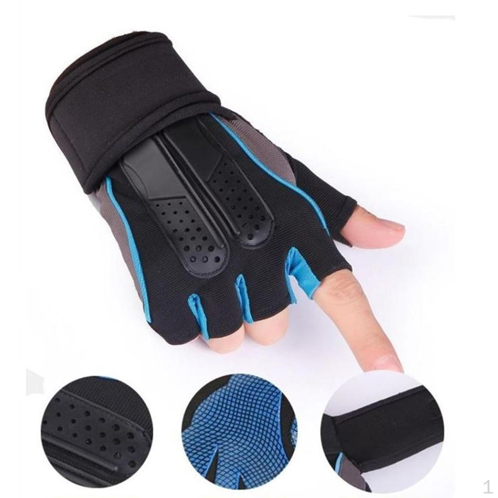 

Fingerless Gloves for Motorbike Motorcycle Cycling Climbing Hiking Hunting Blue M