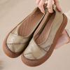 Fashion Lace up genuine leather shoes new women's soft moccasins woman convertible wide fit loafers mom oxfords flats ladies flat shoes