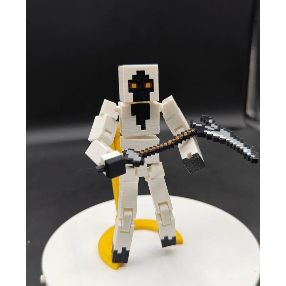 3D Printed MC Muffin Squad Multi-articular Annoying villagers Zombie Mobile Assembled Finished Model Toys