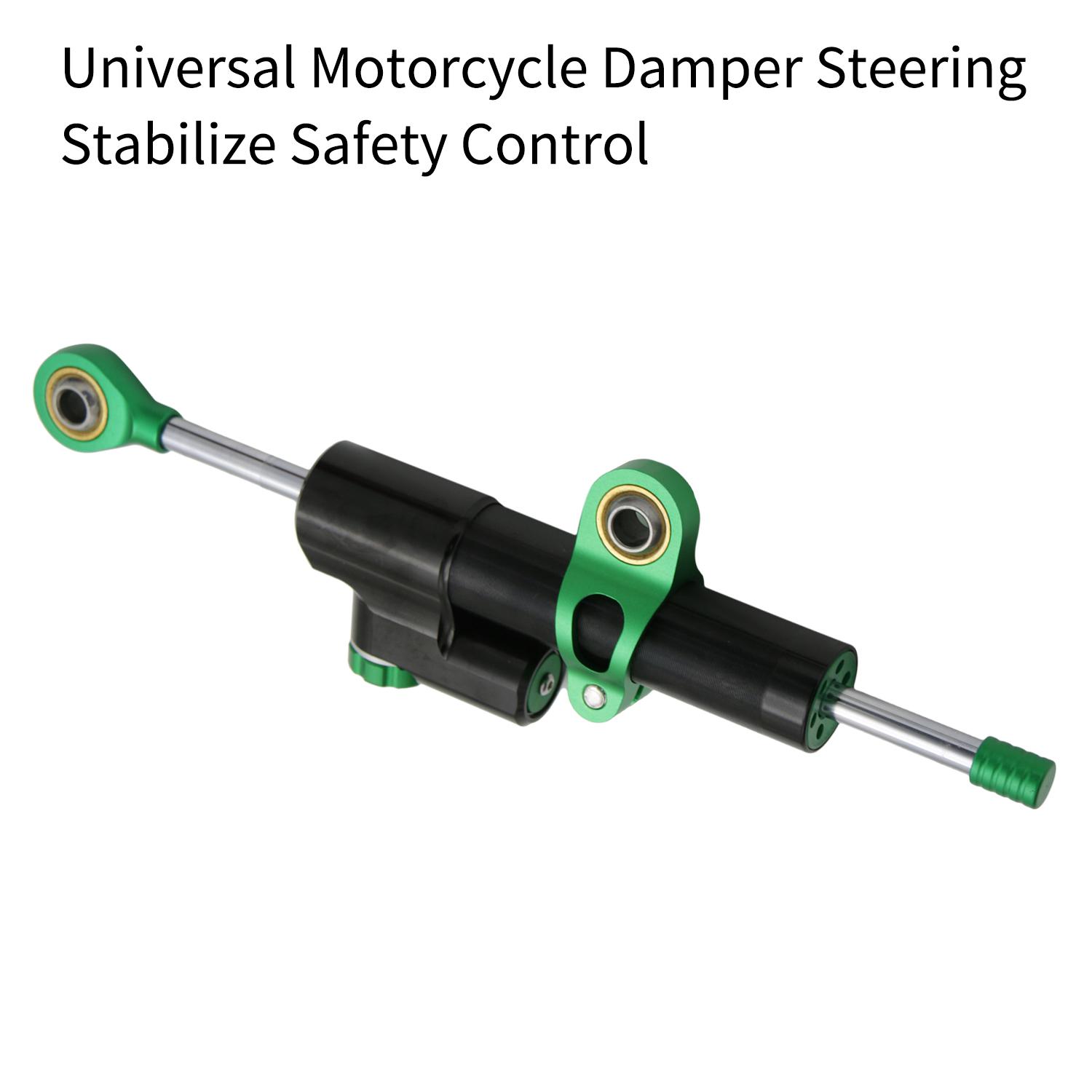 Motorcycle Handlebar Steering Damper Control Mounting Bracket Stabilizer for CNC Machined Aluminum Lightweight Improves th