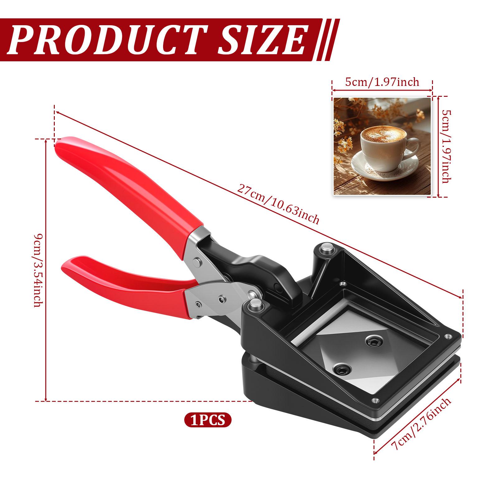Handheld Passport Photo Cutter Easy to Use Versatile Black Metal Photo ID Die Cutter Portable Punch Picture Cutter Tools