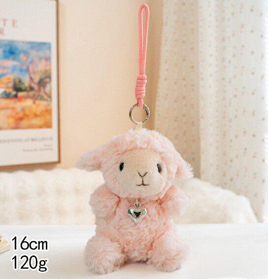 Sheep Plush Toys 16/23cm Simulated Sheep Stuffed Pendant Kawaii Keychain Adorably Home Decor Toys Birthday Gifts Squishy Doll