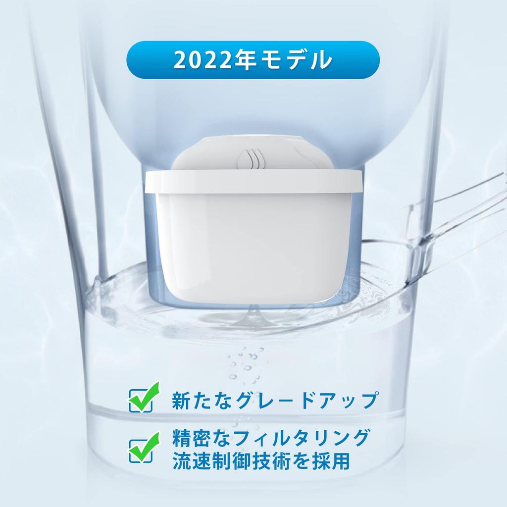 YIZEN Brita Water Filter Cartridge Replacement Cartridge, High-Removal, Compatible Filter Cartridge, Japanese Specification (6-Pack)