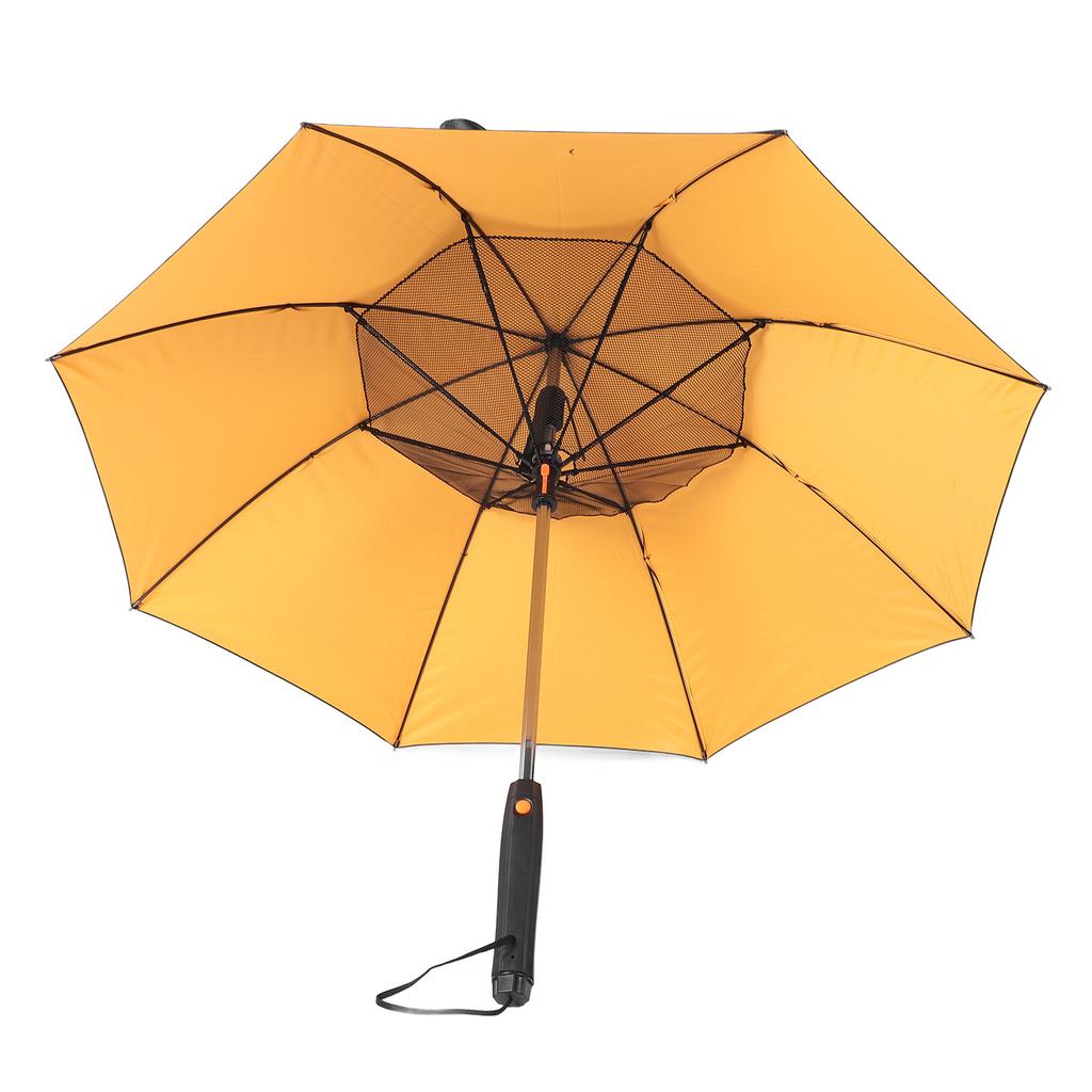 Sun Umbrella with Built In Fan Mister Spray Travel Umbrella for Cooling Summer Beach Sports Walking