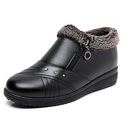 Fashion Women Winter Snow Boots Waterproof Plush Casual Women Shoes Non-slip Female Ankle Boots Fashion Comfortable Warm Boots