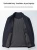Men's Wool Jacket with Detachable Down Liner - Short Lapel Coat for Middle-aged & Elderly