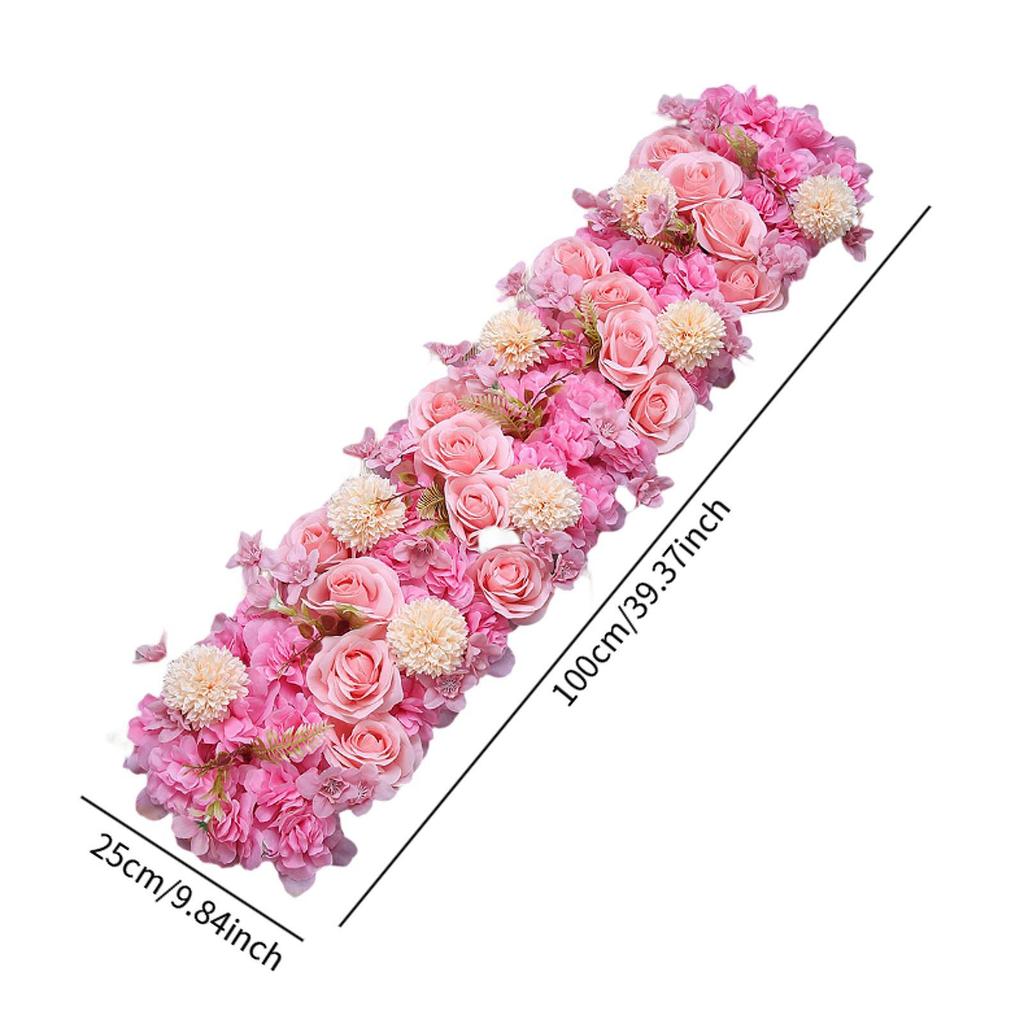 Artificial Flowers Flower Wall Panels Realistic Arch Door Flower Row for Wedding Craft Art DIY Photo Background Reception