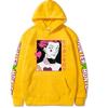 Fashion Women Japanese Anime Hunter X Hunter Hisoka Print Hoodie Long Sleeve Drawstring Sweatshirt Unisex Pullover Top