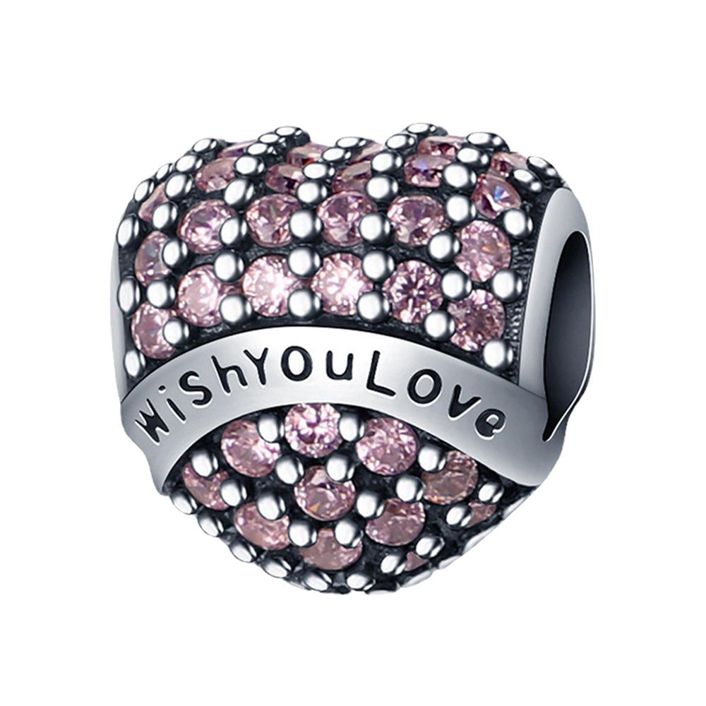 

Модные женские бриллиантовые блестящие бусины в форме сердца для женщин, браслет, ожерелье, подарки, милые романтические модные украшения