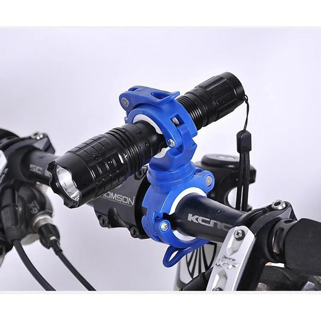 360° drehbarer Fahrrad-Taschenlampen-Clip Fahrradlicht-Halter Montagehalterung für Fahrradzubehör Fahrradteile Schnellspannbefestigung