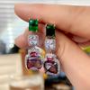 Xiaomi Huitan Colorful Stone Hanging Earrings for Women Handmade Unique Designed Wedding Accessories Dace Party Sparkling Jewelry New