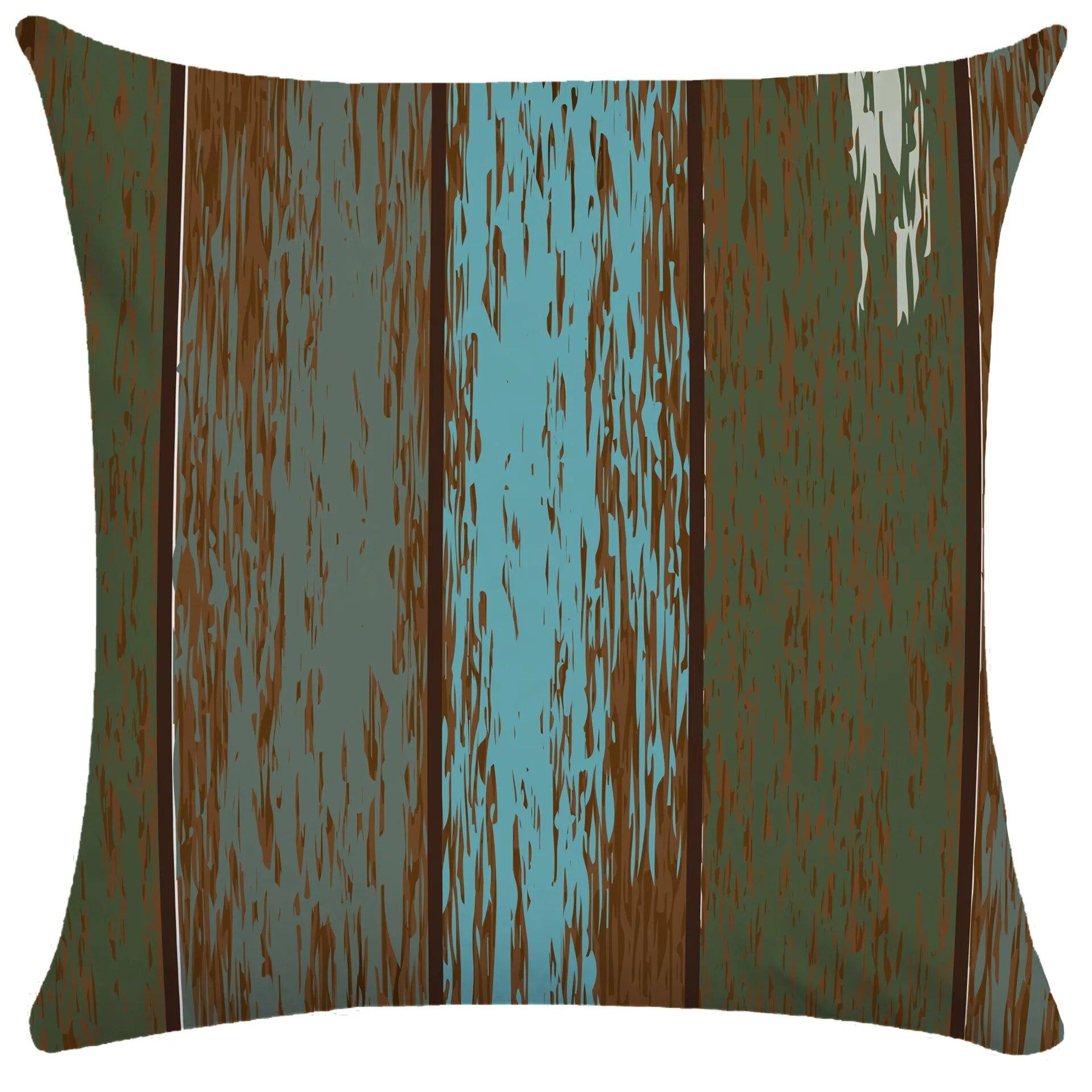 

Подушка для спальни, гостиной, наволочка, на открытом воздухе, цвет под дерево 40x40cm