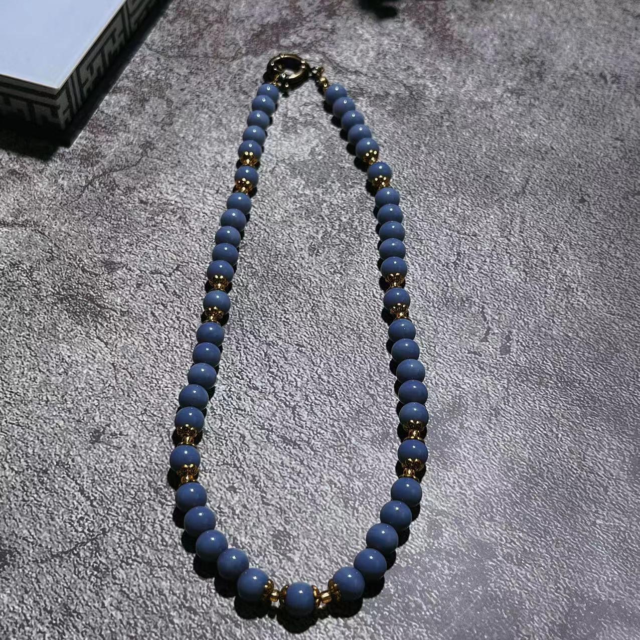 

Pre-Owned Vintage Elegant Purple Beaded Women s Necklace