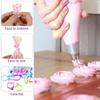 40Pcs Piping Bag Clips, Reble Pastry Bag Ties Silicone Icing Bag Ties Decoration Bags Clips for Cookies Cupcakes Pastry Baking Supplies (4 Colors)
