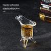 Ancient Emperor Lead-Free Glass Wine Cup Set with Three Legs
