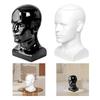 Male Mannequin Head Freestanding Wig Holder for Necklace Headset Headphone