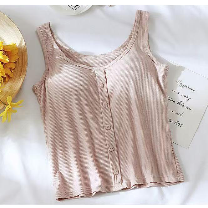 

Женская модальная майка на бретелях со встроенной чашкой - Универсальная, Тонкая, Стильная спинка, Короткий топ-труба XXL for 120-140 jin розовый