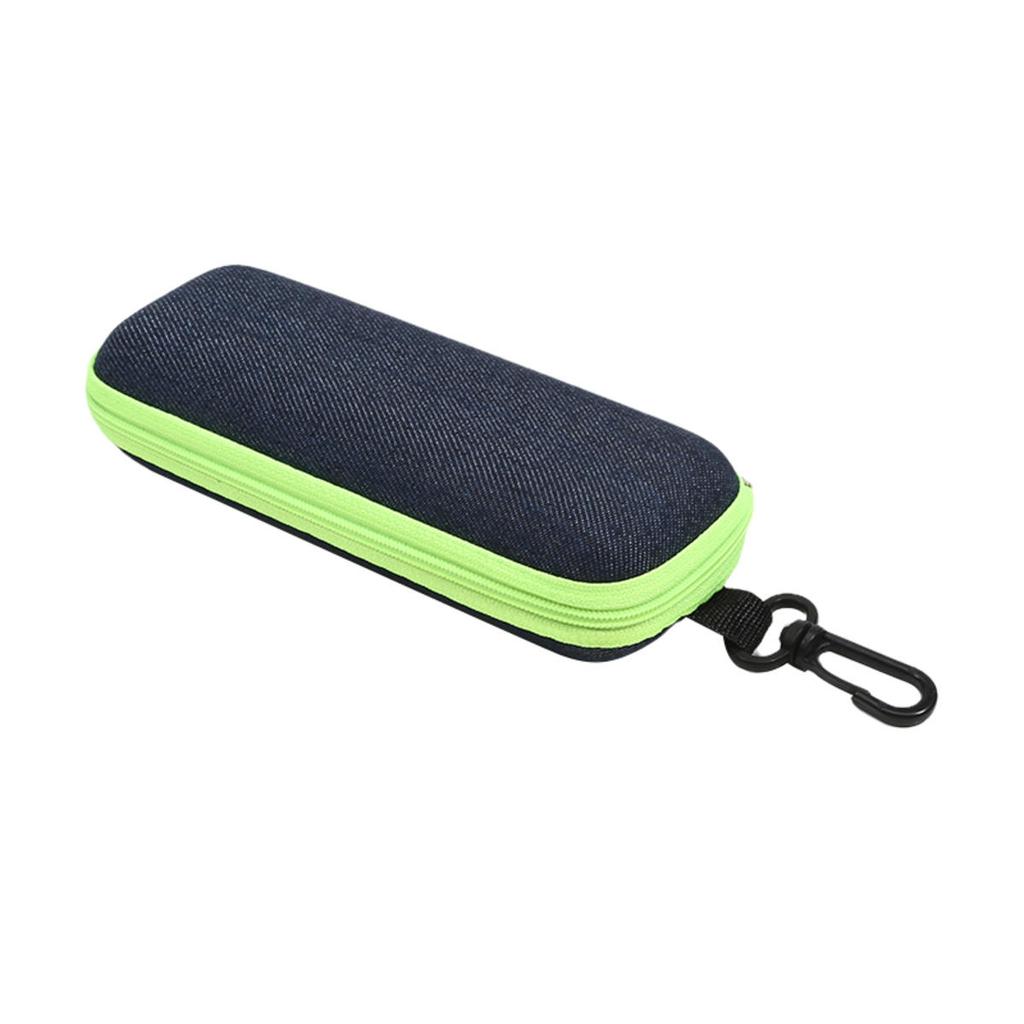 Fashion Denim Fabric Glasses Box Zipper Sunglasses Protection Container Eyeglasses Case Reading Glasses Organizer Carry Bag