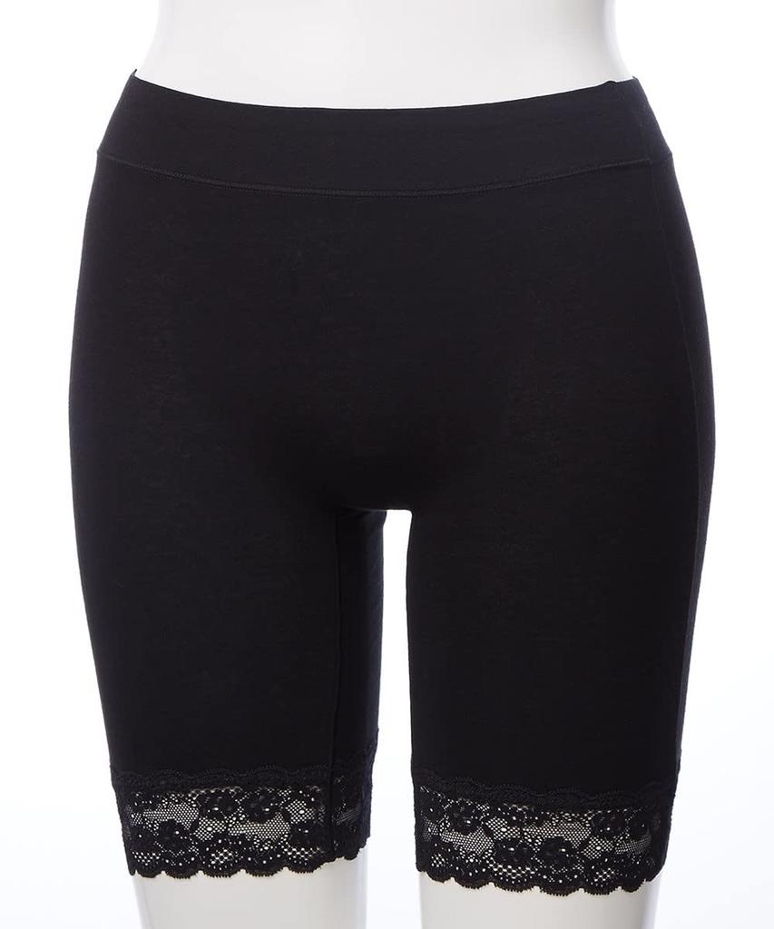 length shorts for large comfortable around the prevents cotton lace at the leg set of 10L [Nissen] 3/4 women, size, tummy, chafing, blend, stretchy,