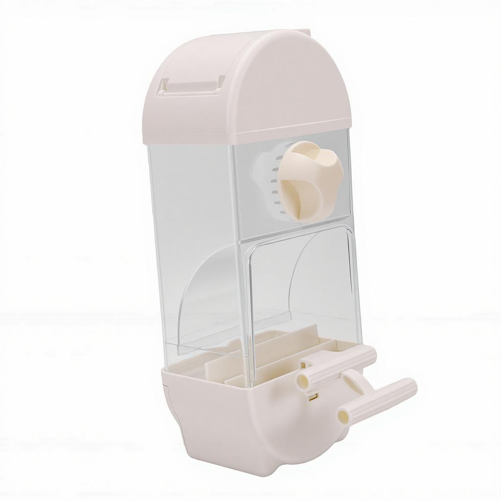 Automatic Bird Feeder Spill Proof 800ml Plastic Hanging Bird Cage Feeder for Parrot Parakeets Lovebirds