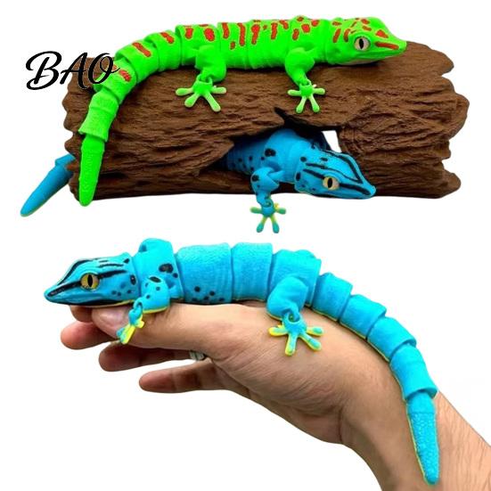3D Printed Gecko Toy Leopard Figurine, Realistic Articulated Chameleon Fidget Toy, Animal Decor Flexible Jointed Lizard Model, Shape Desk Decoration