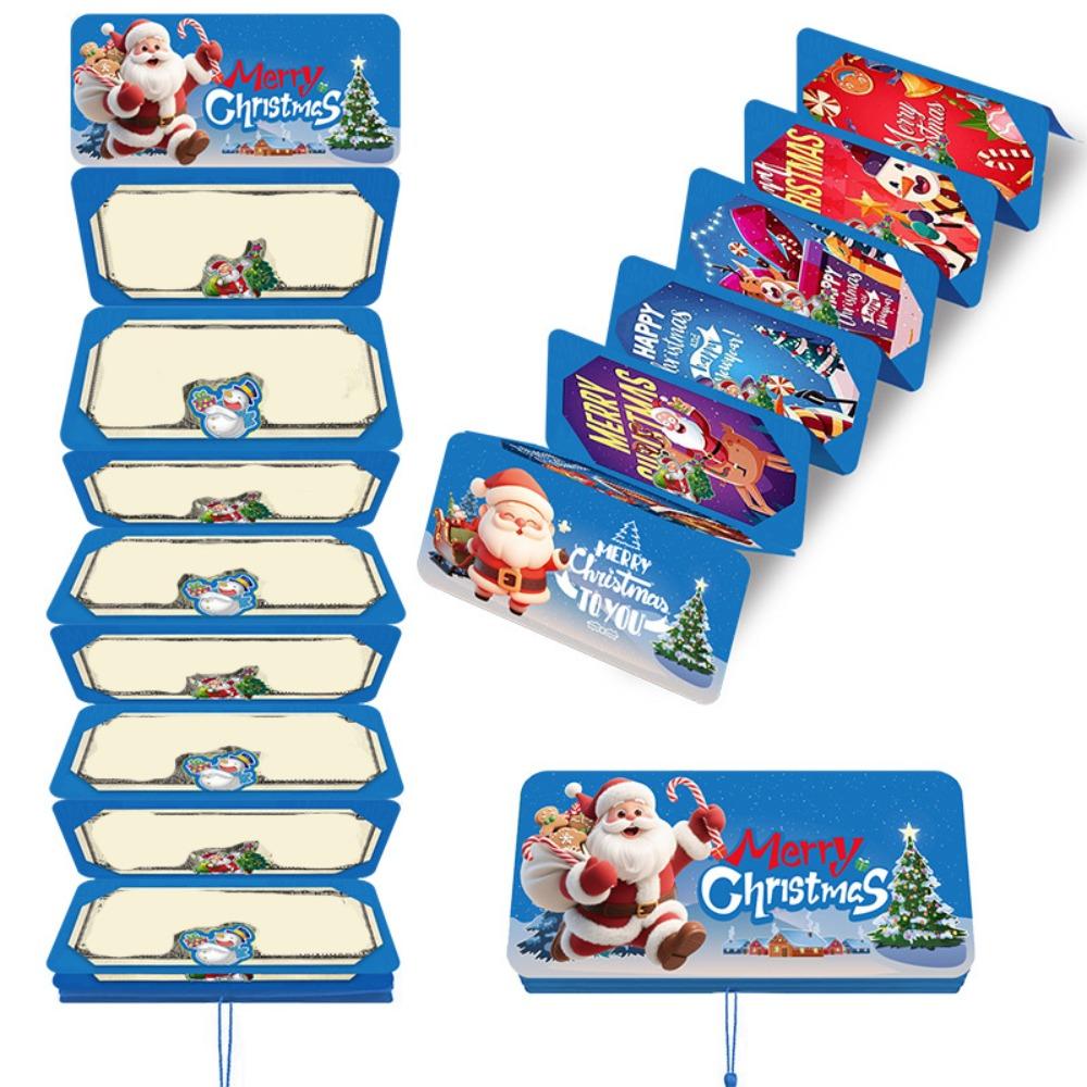 Santa Claus Folding Card Envelope 10Card Positions Christmas Decorations  Party Gifts