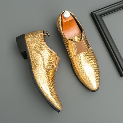 Μοντέρνα Φωτεινά Ανδρικά Παπούτσια Φορέματος Δερμάτινα Μυτερά Ανδρικά Παπούτσια με Παχύ Τακούνι Μεγάλο Μέγεθος 47 Παπούτσια Oxford Τζέντλμαν Για Άνδρες Zapatos Hombre